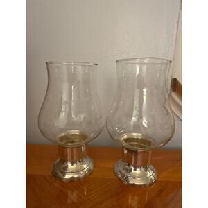 International Silver Co. Hurricane Lamps